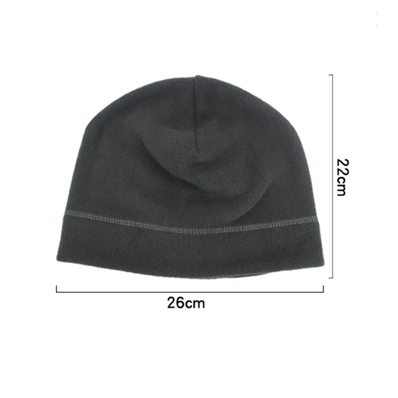Winter Fleece Beanie Cycling Men Women Elastic Hiking Soft Thermal