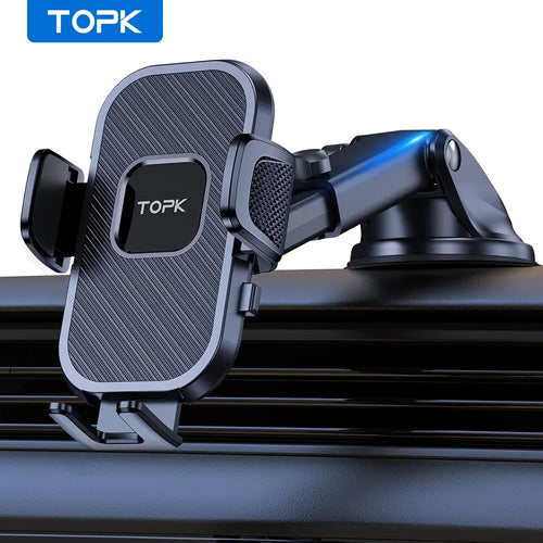 TOPK Car Phone Holder Gravity Stand for iPhone Xiaomi Samsung Car
