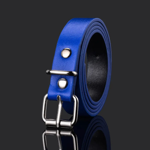 Children PU Leather Belts Boys Girls Kid Waist Strap Waistband Metal