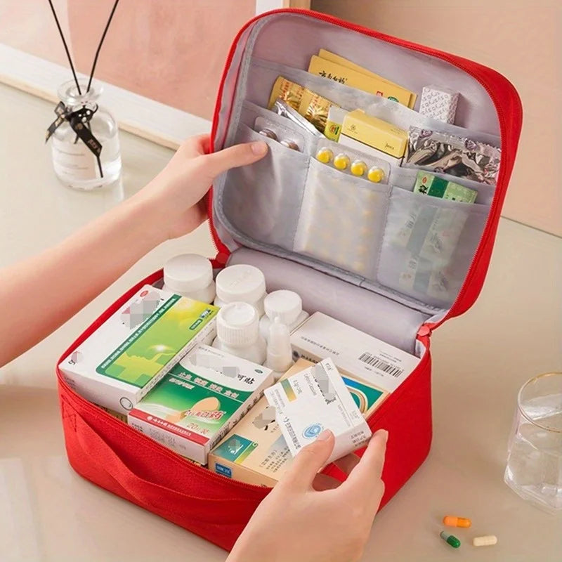 Large Capacity Medicine Storage Bag, Portable Pill Organizer for Home