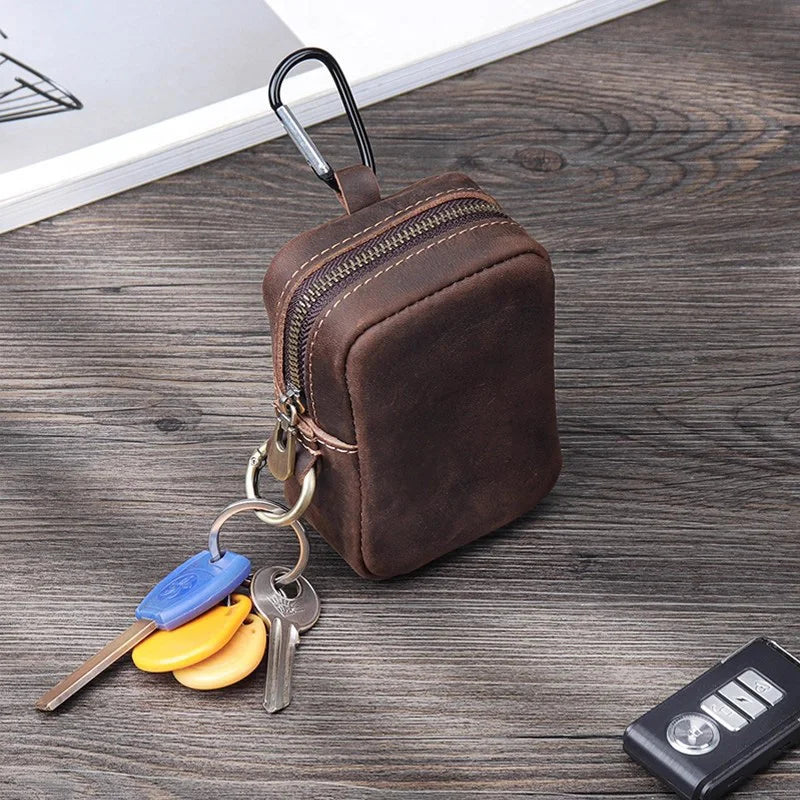 WERLLANDS Vintage Distressed PU Leather Hook Design Multi-Color Key