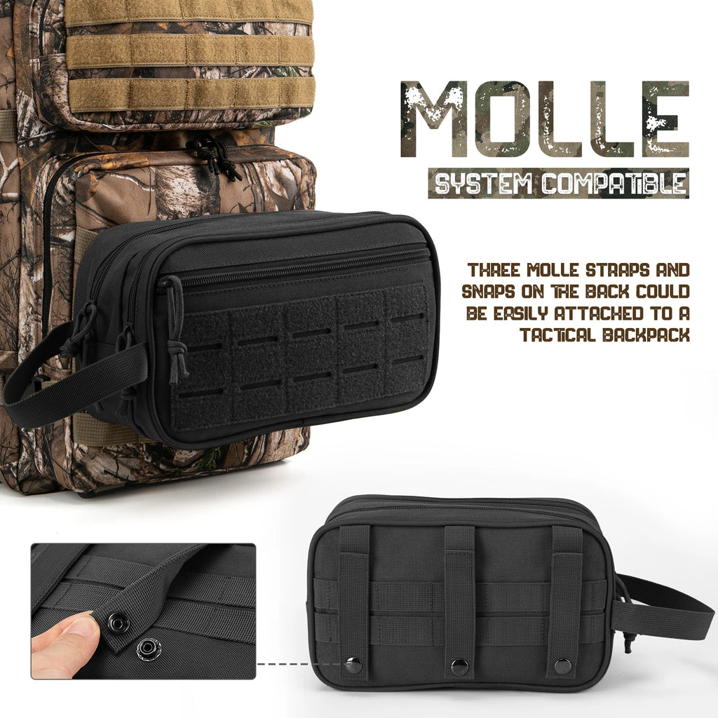 Tactical Toiletry Bag For Men Hygiene Bag Mens Shaving Kit Travel
