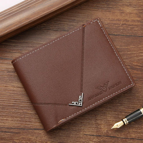 Men's Slim Money Clip Wallet Credit Card ID Holder Casual Male Leather
