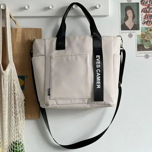 New Casual Tote Large Capacity Shoulder Bag Nylon Waterproof Canvas