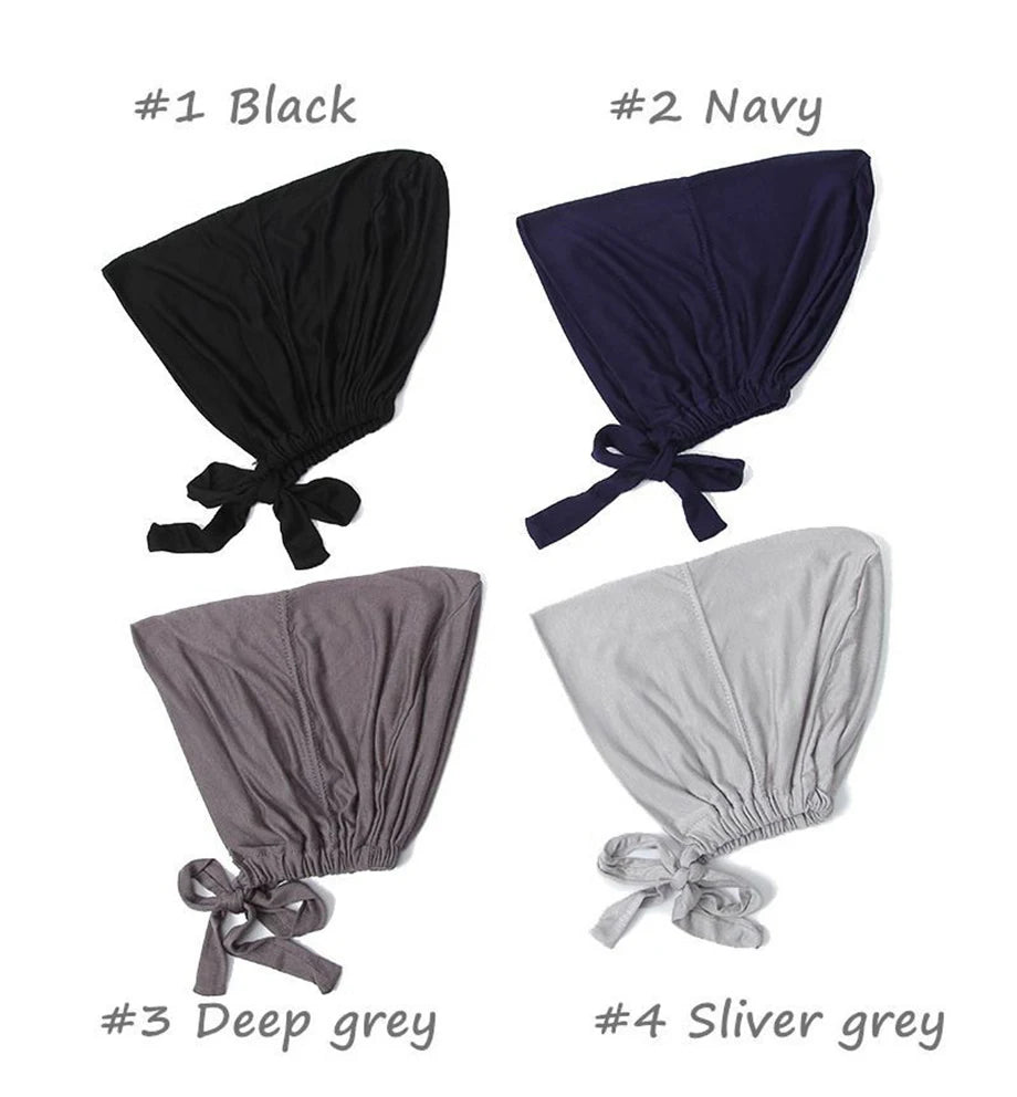 Soft Modal Turban Hat – Inner Hijab Cap & Underscarf