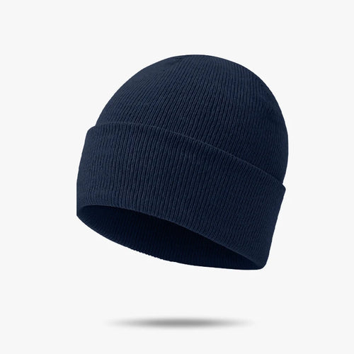Autumn And Winter Warm Woolen Hat Solid Color Cold-proof Knitted Hat