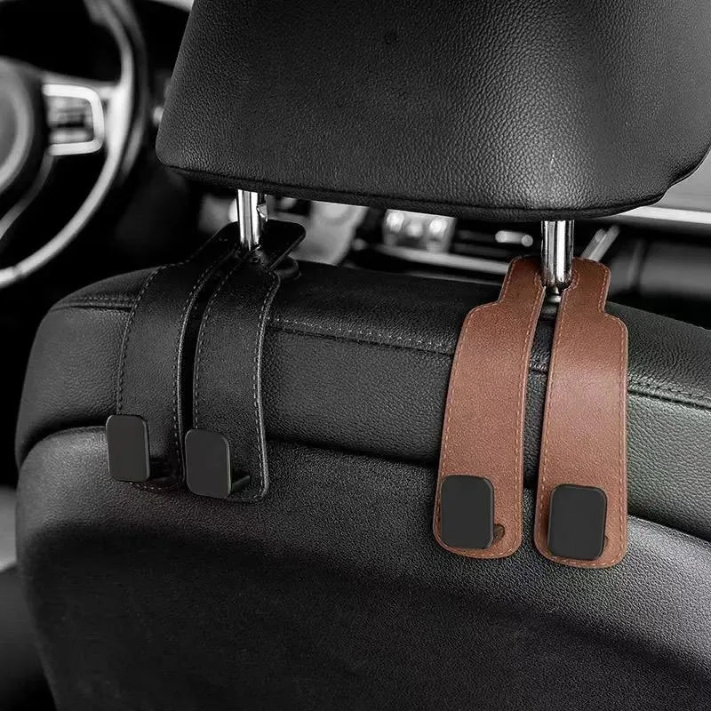 Car Headrest Hooks Hanger for Bags Seat Back Organizer Holder Clips