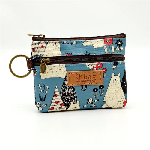 Cute Animals Wallet Zipper Purse Cartoon Small Coin Purse Lightweight