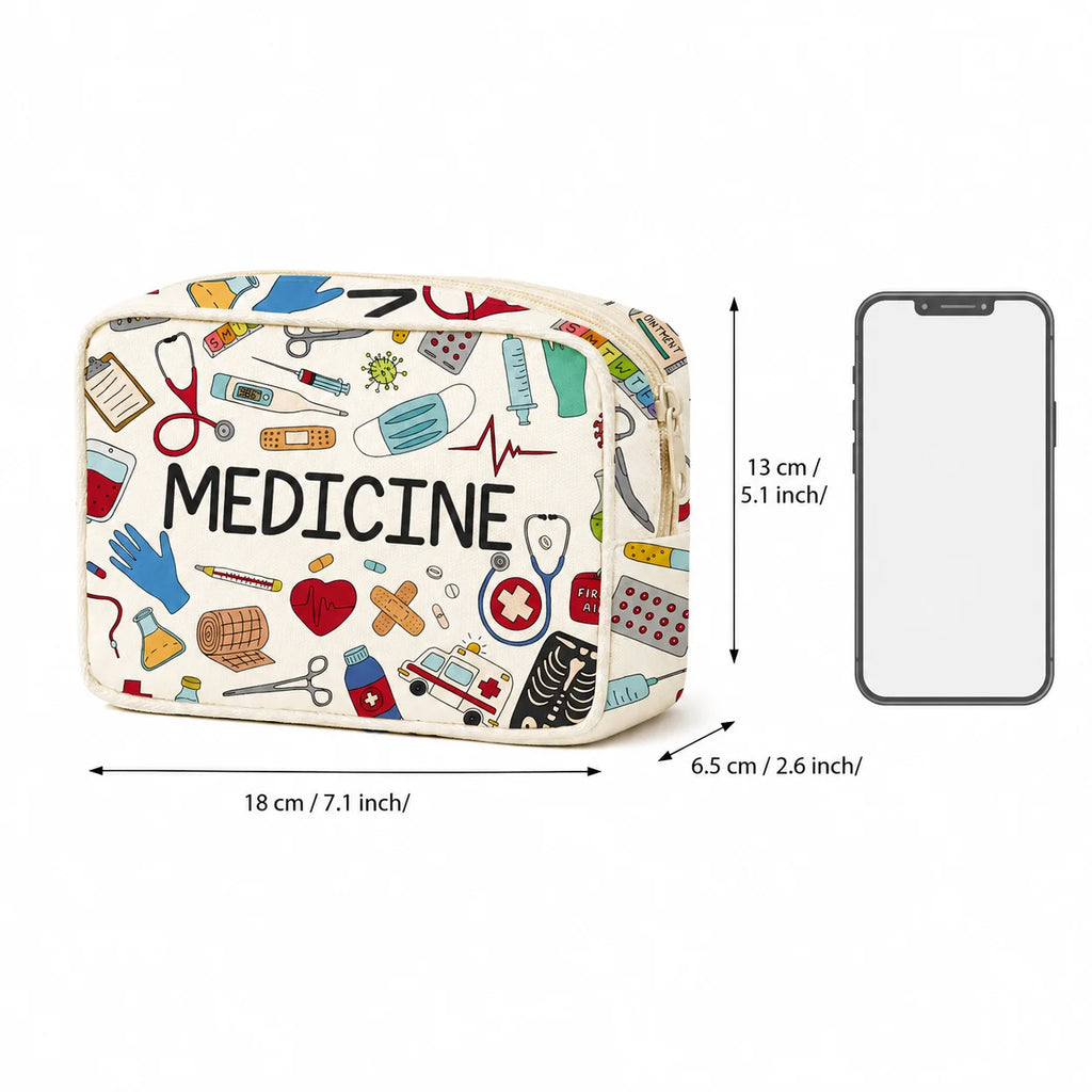 1PC Large Capacity Medicine Bag Travel Portable Medical Bag Home