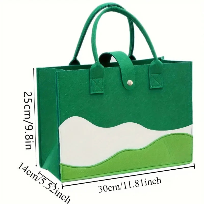 1PC Fashion Striped Canvas Women's Tote Bag-Multifunctional Commuter