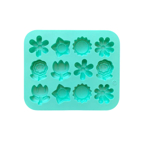 1pc Mini 12 cavity 6 small flower shaped candy chocolate cookies