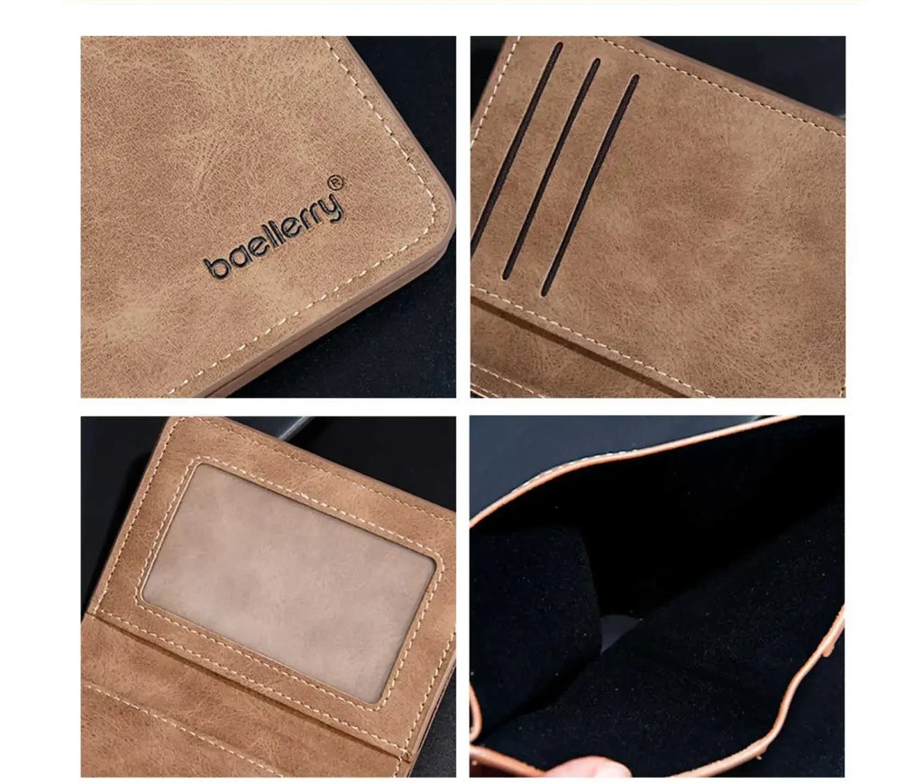 Thin Sanded Leather Multi-Card Driver's License Card Holder Simple