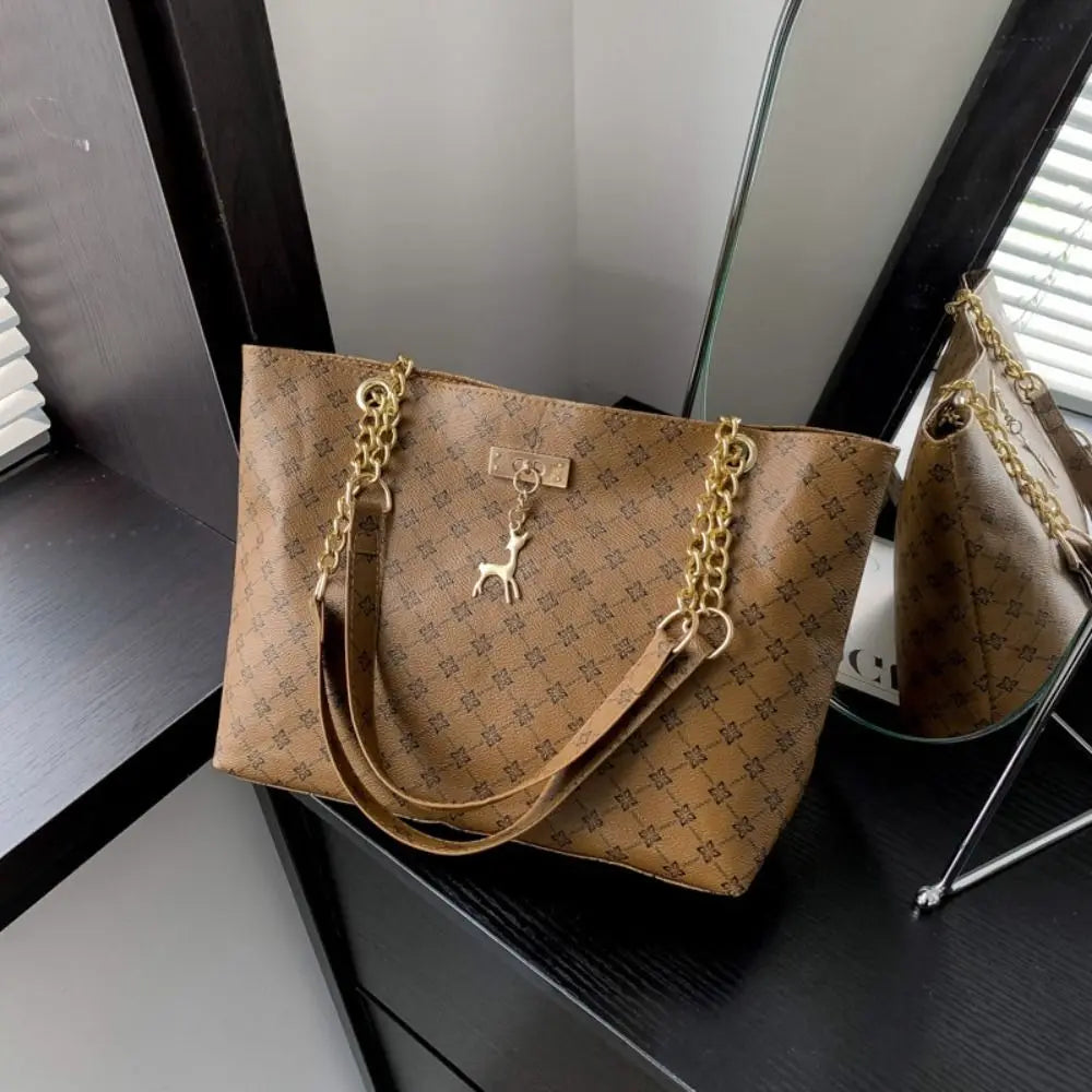 Women Luxury Design Tote Bag Large Capacity Handbag Printing Shoulder