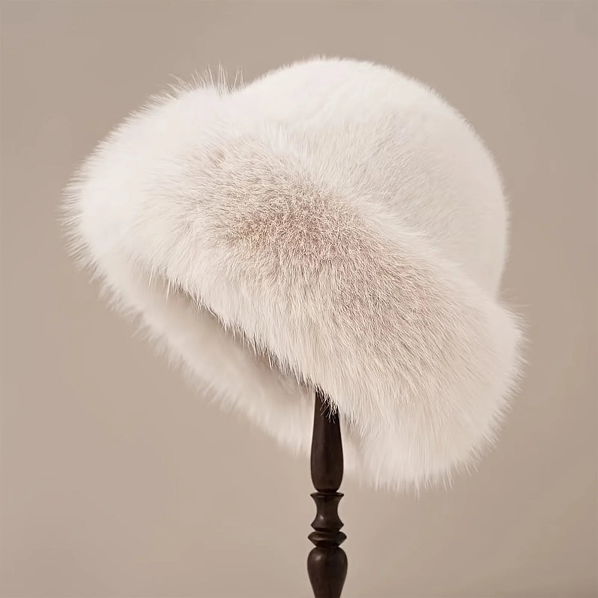 Thicken Plush Warm Fur Hat Women Warm Mongolian Hat Windproof Ear