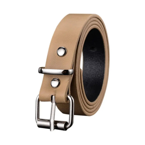 Children PU Leather Belts Boys Girls Kid Waist Strap Waistband Metal