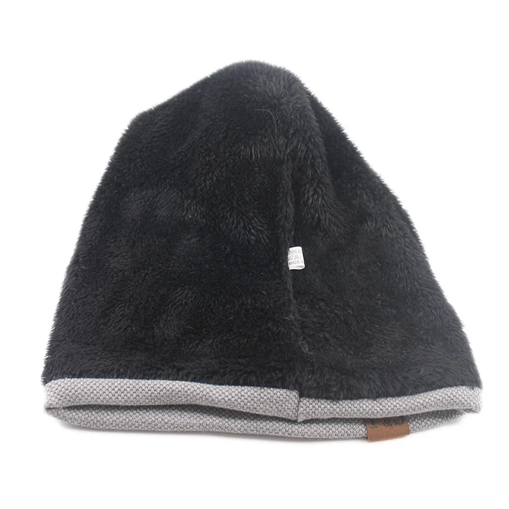 Fashion Bonnet Hat For Men And Women Autumn Knitted Solid Color