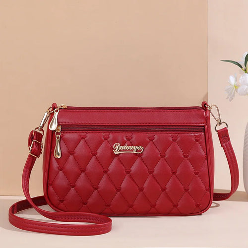 PU Leather Crossbody Bags Zipper New Fashion Shoulder Bag for Women