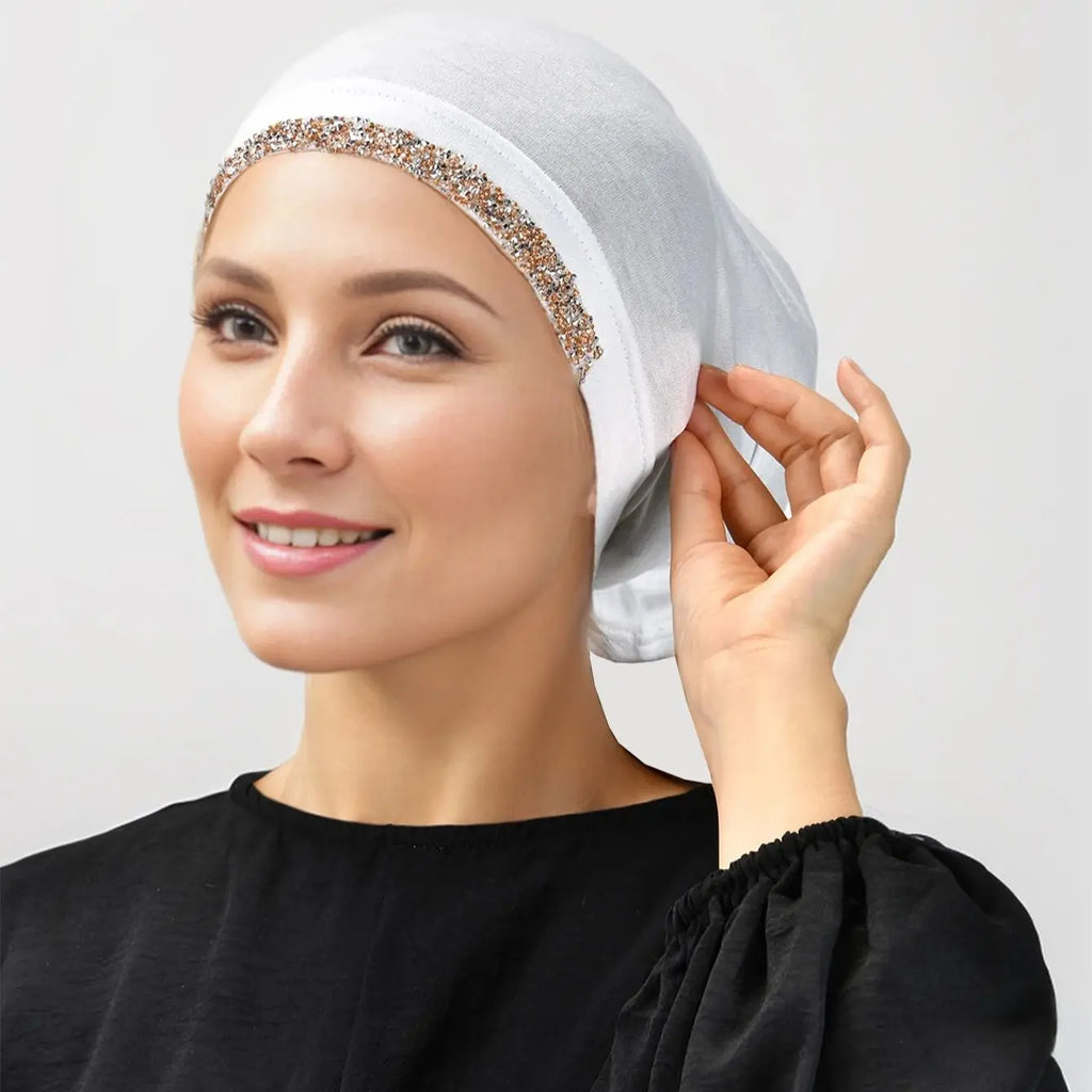 Solid Diamond Modal Jersey Inner Cap – Underscarf Hijab Band