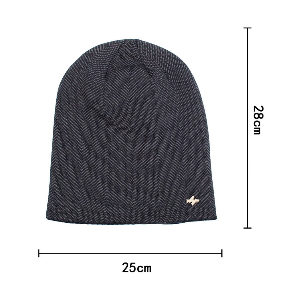 Warm Winter Knit Beanie Fleece Lined Warm Hat for Men Women Unisex
