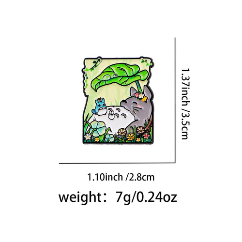 Grey Elf Enamel Pin Sleeping Brooches For Women Lapel Pins Badge on