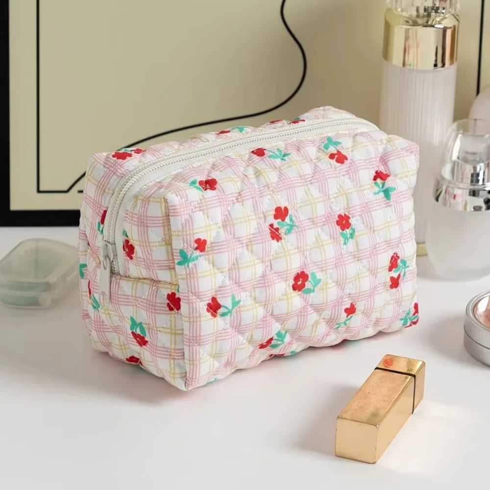 Floral Printed Lipstick Storage Makeup Bag Women's Cosmetic Bag Beauty