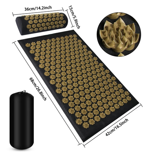Acupressure Yoga Mat Kuznetsov's Applicator Cushion Sensi Massage Body