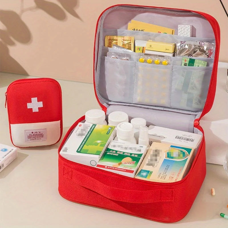 Large Capacity Medicine Storage Bag, Portable Pill Organizer for Home
