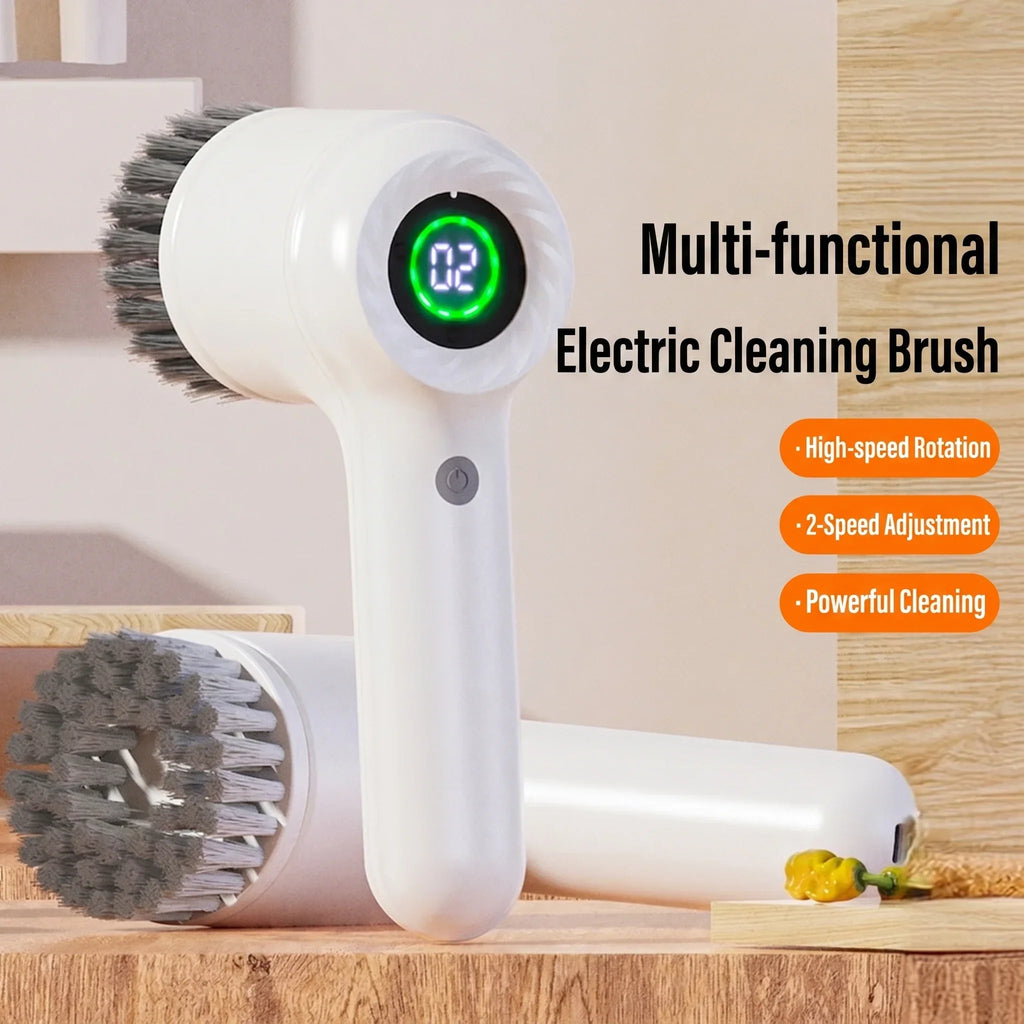 Multifunctional Electric Spin Scrubber Cordless 2 Speed Kitchen Sink