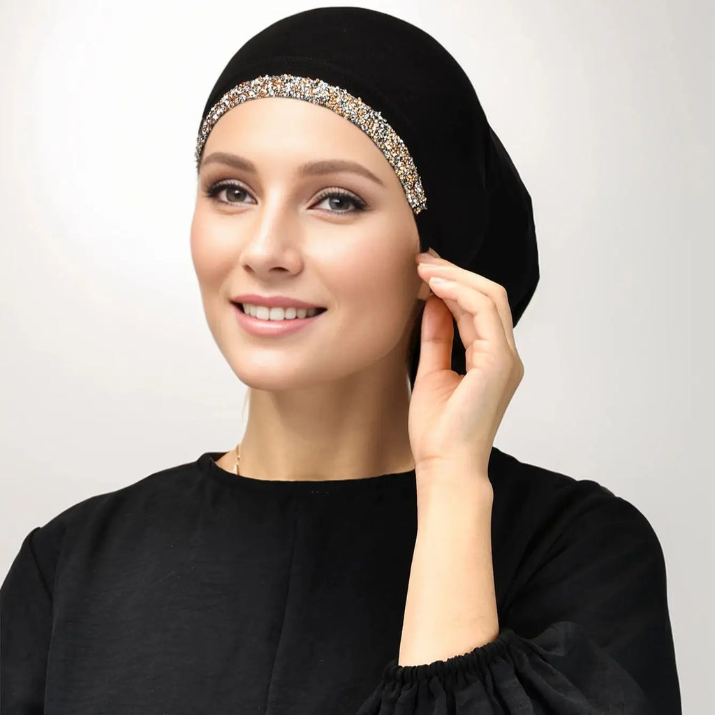 Solid Diamond Modal Jersey Inner Cap – Underscarf Hijab Band