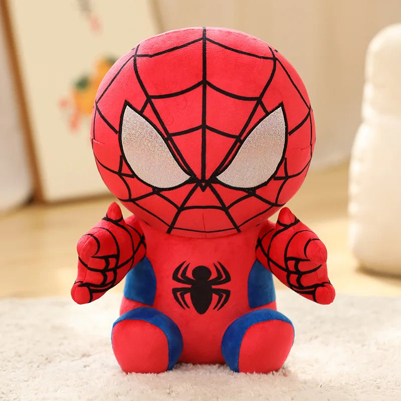 Hot Sels Anime Spider Man Plush Doll Kawaii Cute Cartoon Red Black