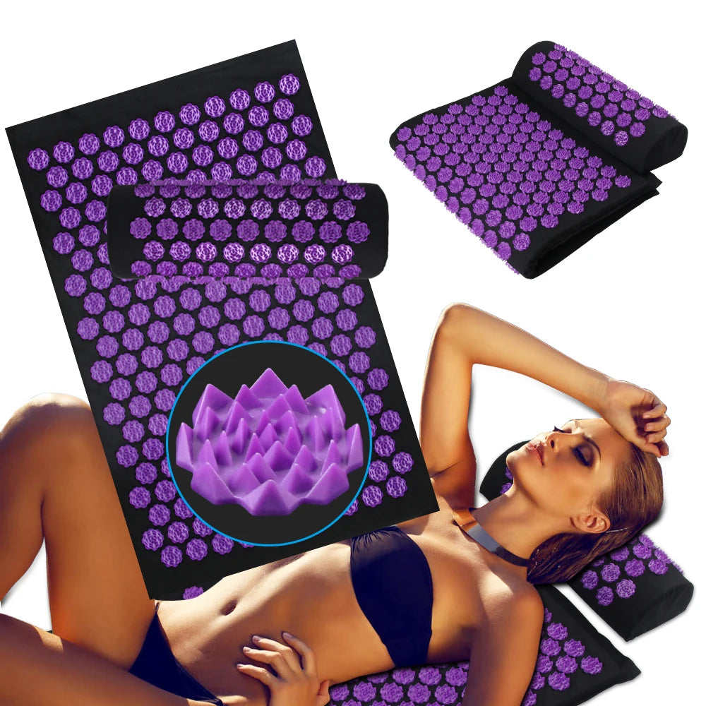 Acupressure Yoga Mat Kuznetsov's Applicator Cushion Sensi Massage Body