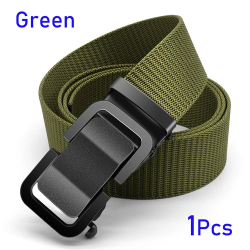 Men's Belt Tactical Full Metal Automatic Buckle Waist Belt Nylon