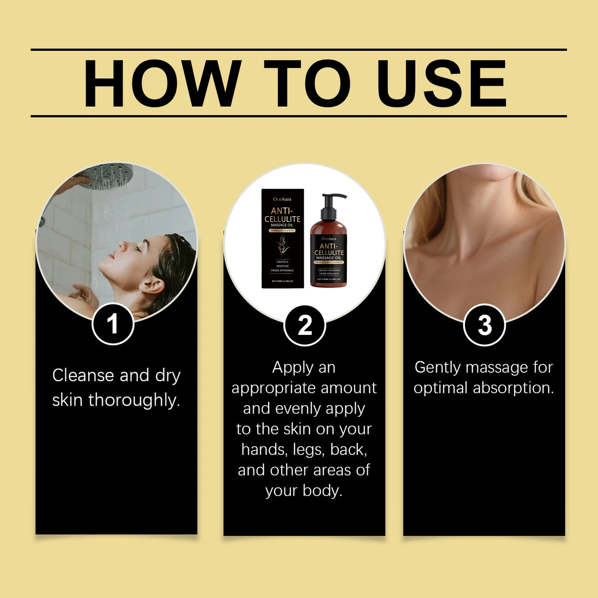 Nourishing Body Massage Oil Hydrating Lightweight Non Greasy for Dry