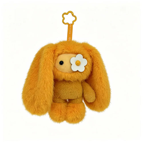Cute Juju Rabbit Plush Keychain Flower Eye Bunny Stuffed Doll Kawaii