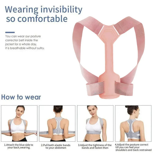 1Pc Invisibility Breathable Posture Corrector Belt Adjustable Rectify