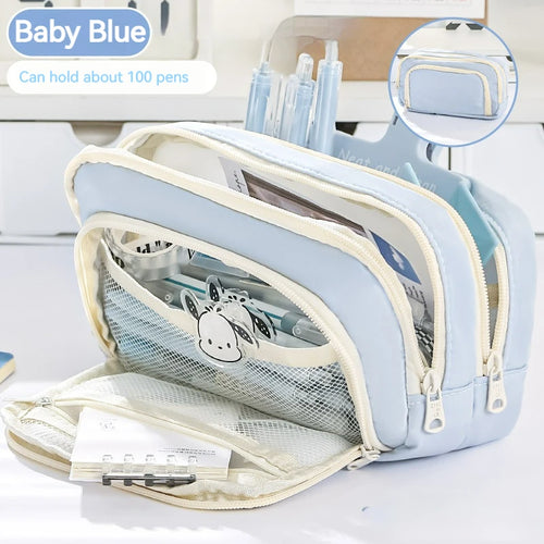 A Large-capacity Multi-layers Pencil Case Simple Multi-purpose Student
