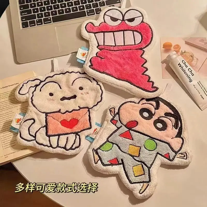 New Crayon Shin-chan Anime Cartoon Hand Towel Cute Hanging Style Super