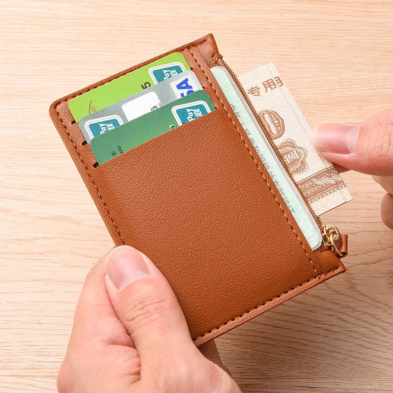 Ultra-Thin Card Holder for Women, Compact Multi-Card Slot Bank Card