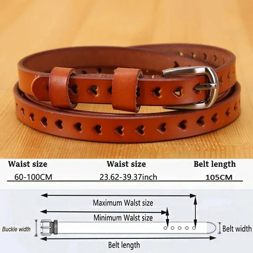 Belts for Women Genuine Leather Skiny Designer Belts Fashion Casual