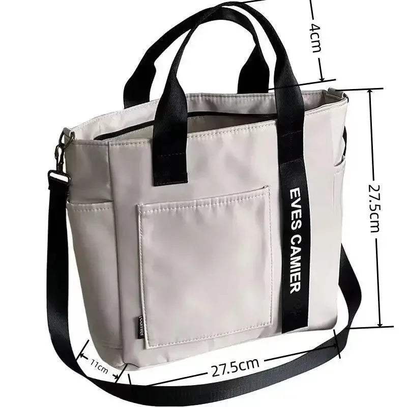 New Casual Tote Large Capacity Shoulder Bag Nylon Waterproof Canvas
