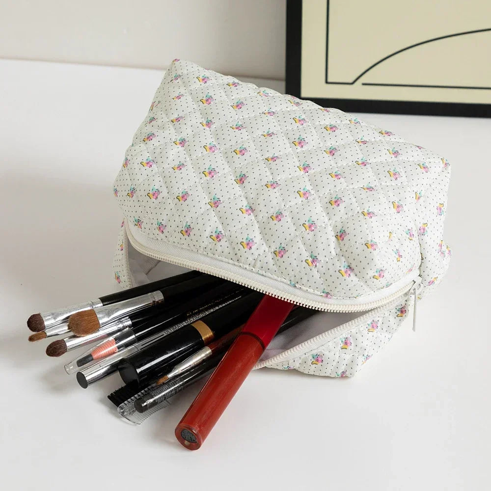 Floral Printed Lipstick Storage Makeup Bag Women's Cosmetic Bag Beauty