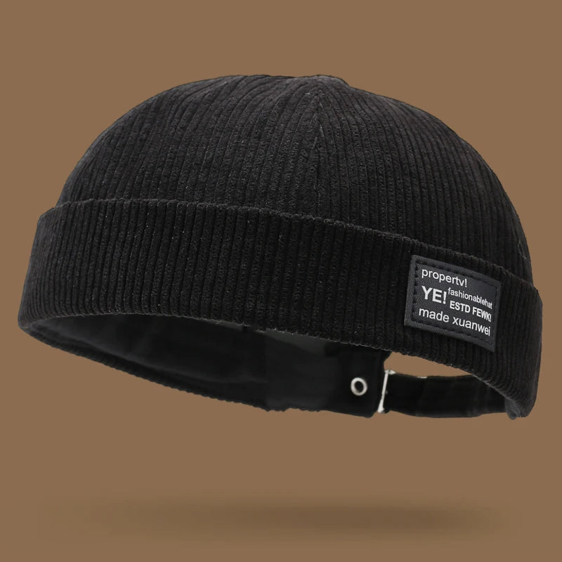 Winter and autumn Corduroy Brimless Casual Hat, Personalized Yuppies