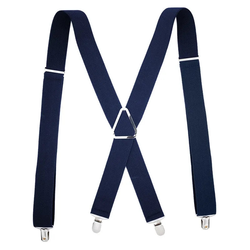 Men Work Heavy Duty Suspenders Adjustable Elastic Trouser Braces Belt