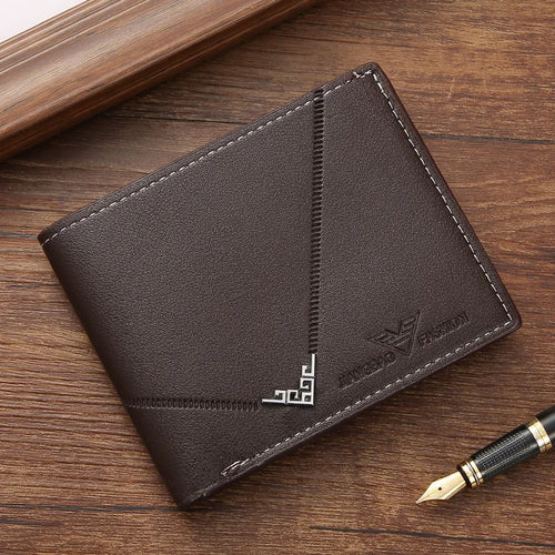 Men's Slim Money Clip Wallet Credit Card ID Holder Casual Male Leather