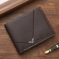 Men's Slim Money Clip Wallet Credit Card ID Holder Casual Male Leather
