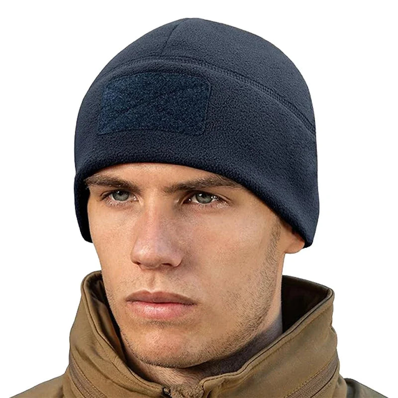 Windproof Tactical Beanie - Thick, Warm Knit Hat for Outdoor
