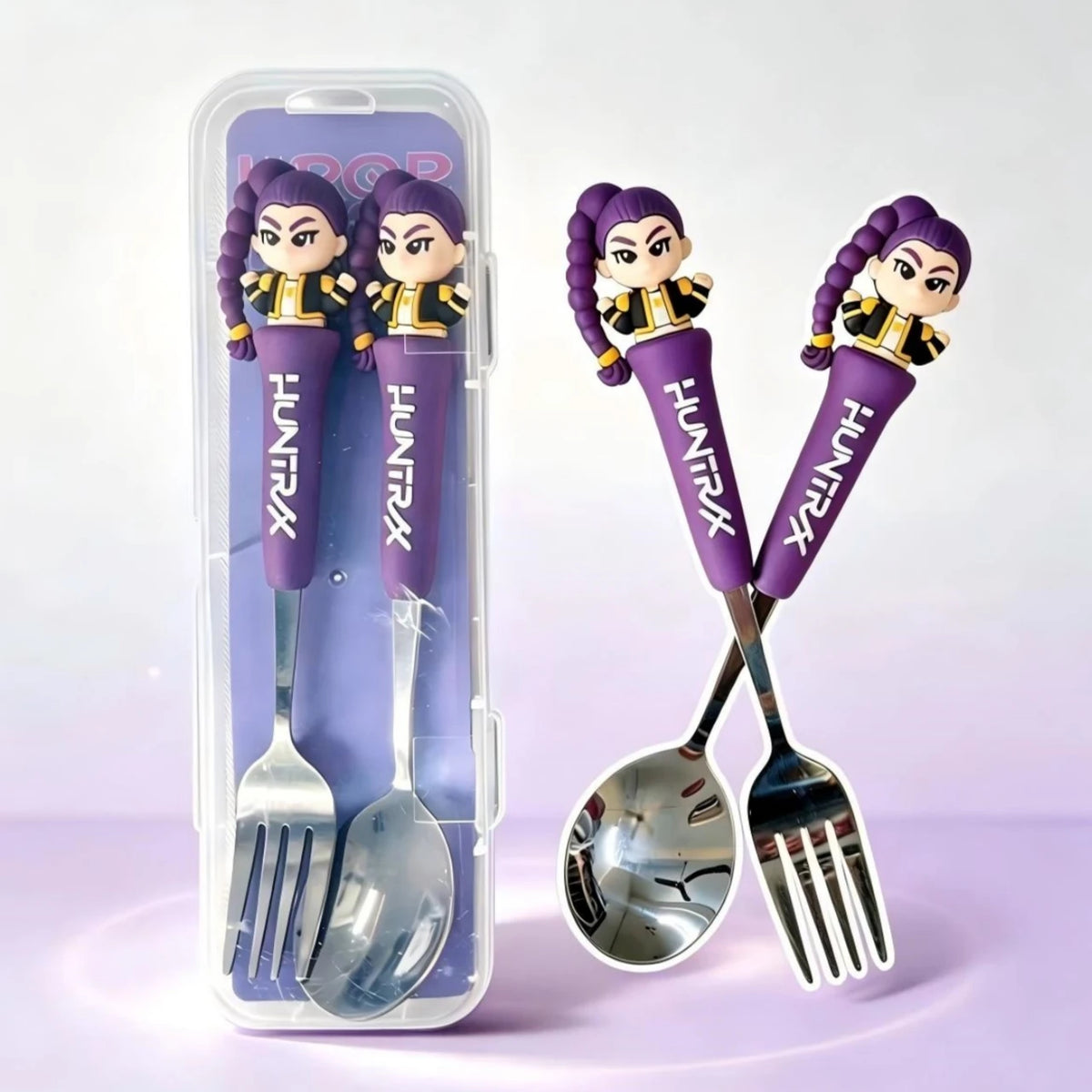Anime Hunters Girls Lumi Mila Zoi Spoon Fork 304 Stainless Steel