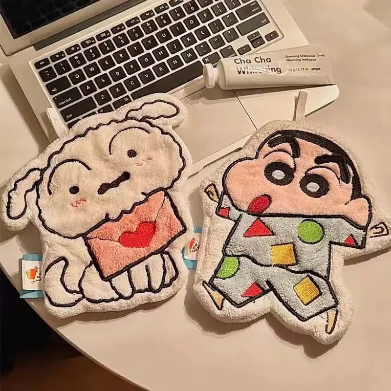New Crayon Shin-chan Anime Cartoon Hand Towel Cute Hanging Style Super