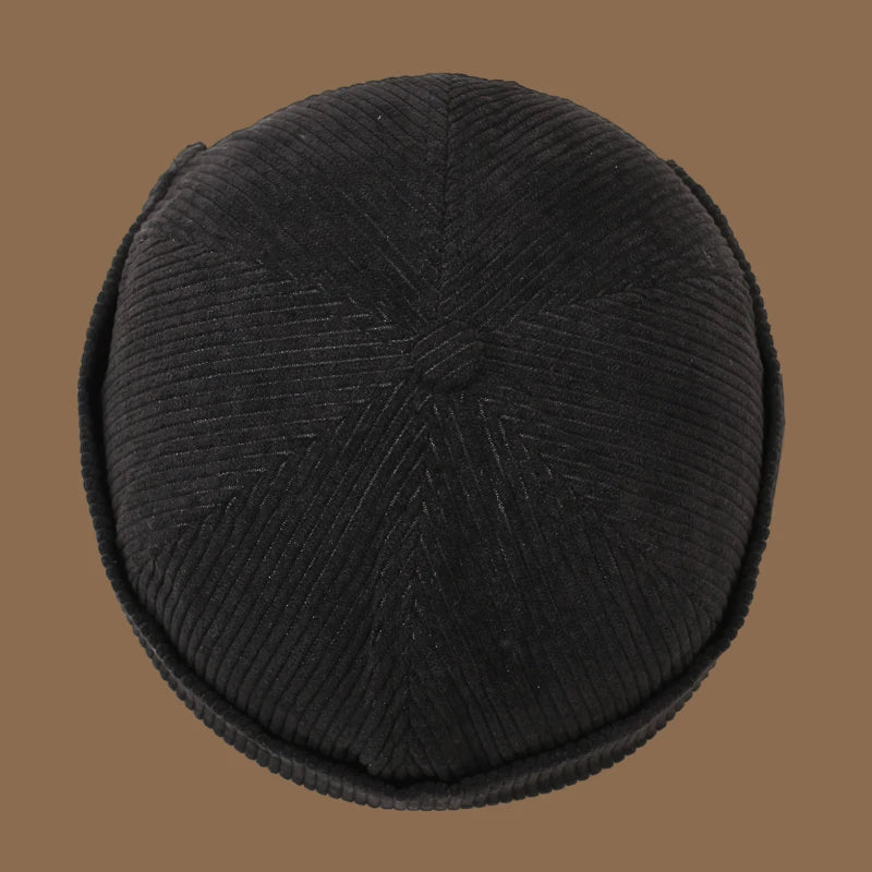 Winter and autumn Corduroy Brimless Casual Hat, Personalized Yuppies