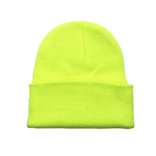 Winter Hat for Woman New Beanies Knitted Fluorescent  Girls Autumn